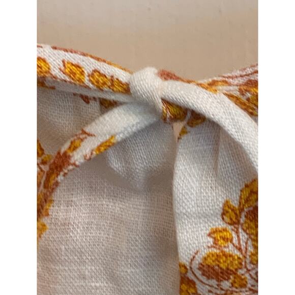 J.Crew smocked 100% linen dress in gathered floral sz 2 NWOT - Picture 8 of 12